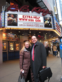 Heather and Joe in front of BB Kings